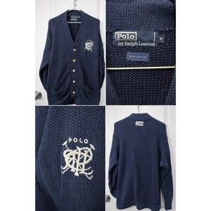 Polo by Ralph Lauren Men's Deep Blue Cardigan